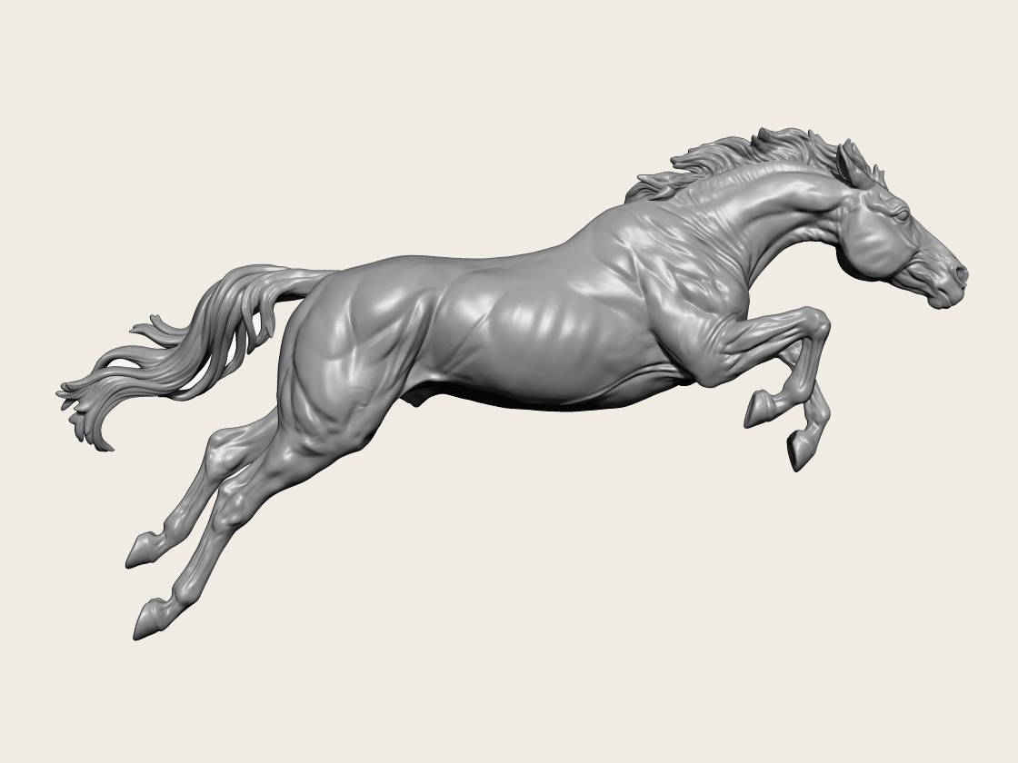 Morvan, Thoroughbred sculpture