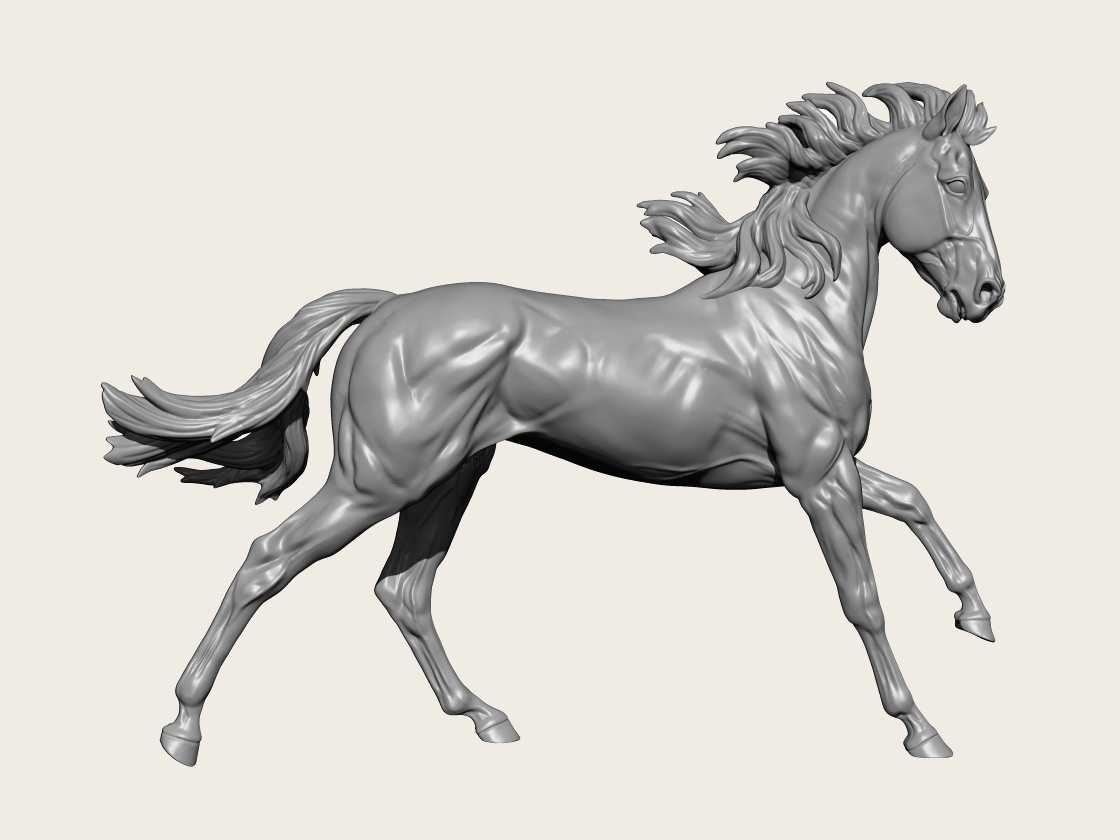 Poludnitsa, Thoroughbred sculpture